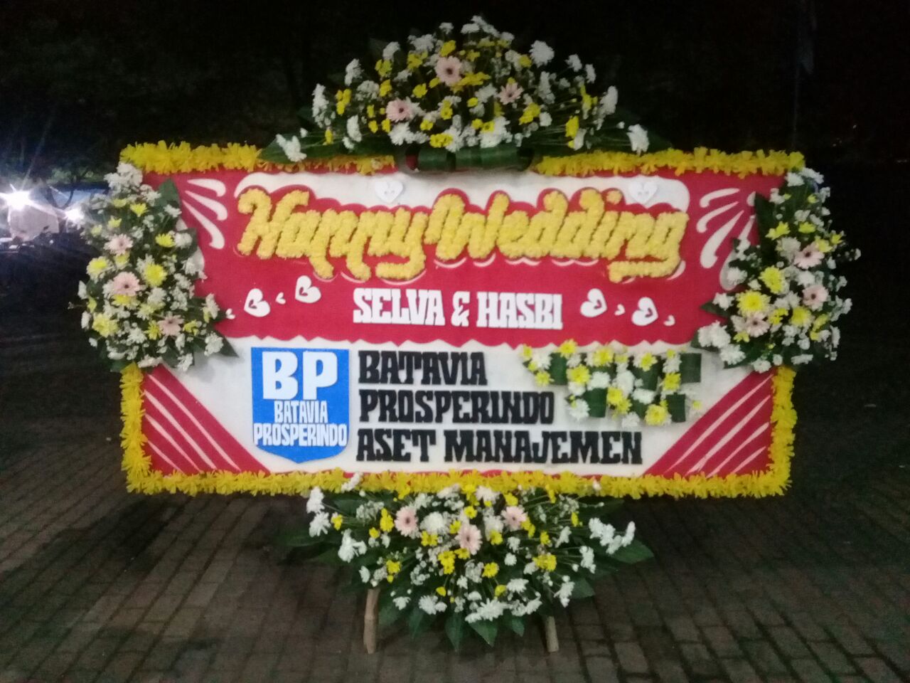 Bunga Papan Ucapan Happy Wedding Bpwh 0552 Toko Bunga Bandung