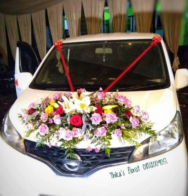 Dekorasi Rias Mobil Pengantin DRMP0003 Toko Bunga Bandung Monalisa